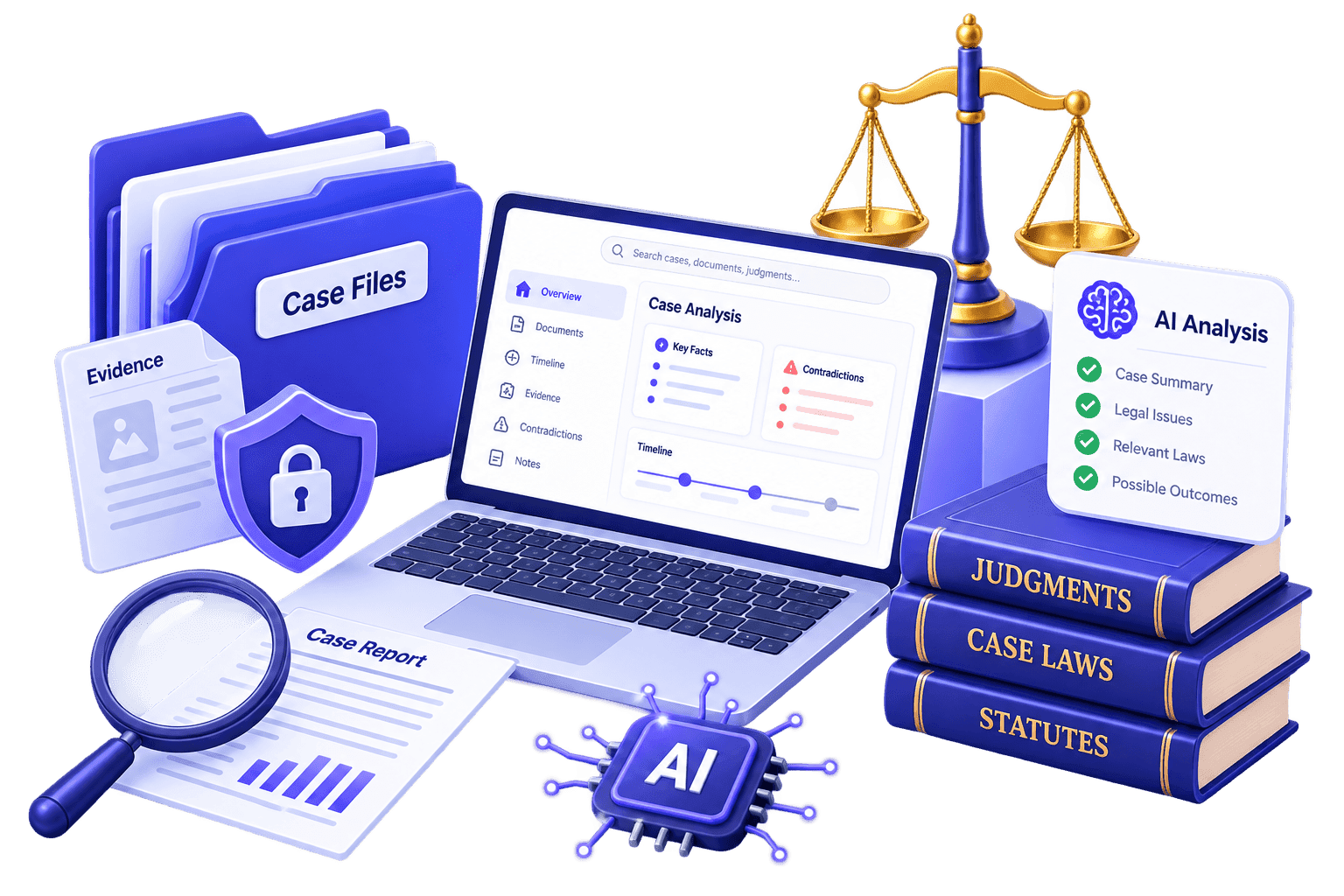 AI Case Intelligence Illustration